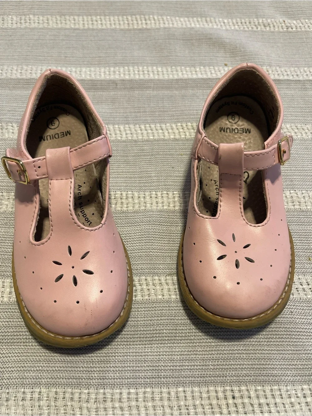 FootMates Pink Sherry Mary Jane Toddler sz9